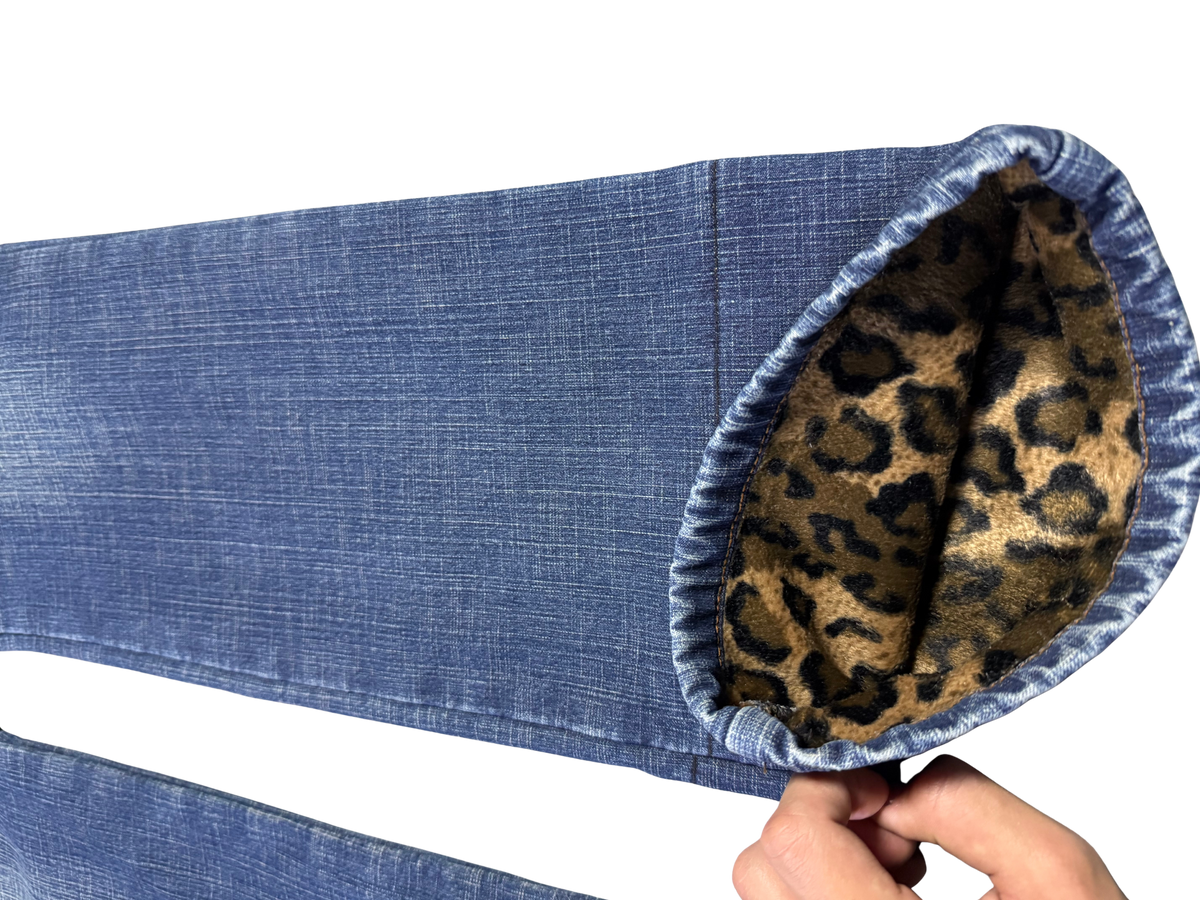 Leoparden Style Y2K Bootcut Jeans