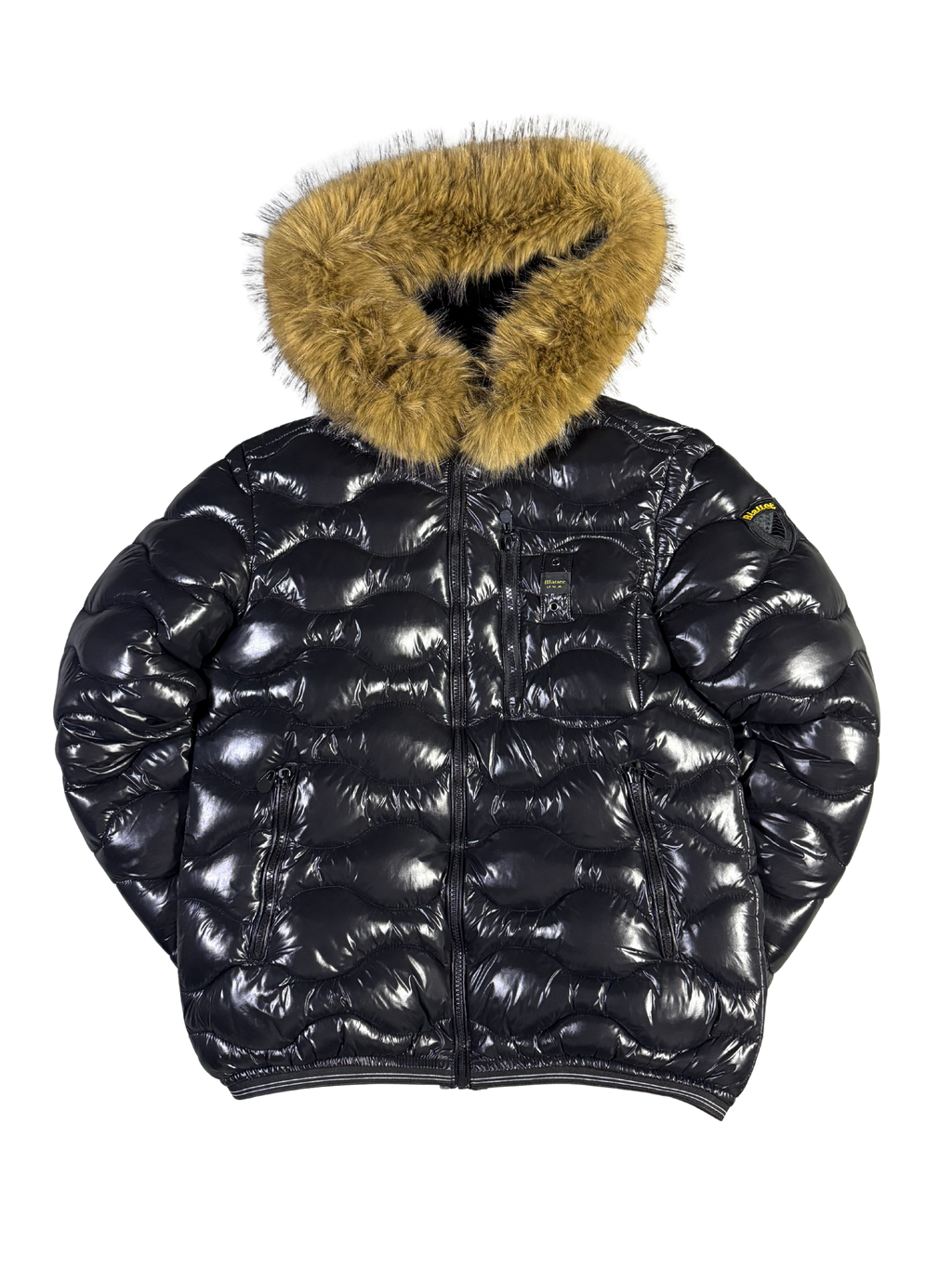 Blauer Jacke