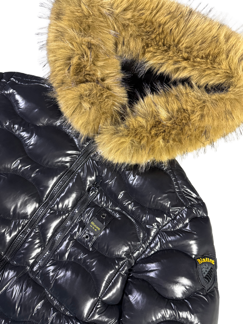 Blauer Jacke