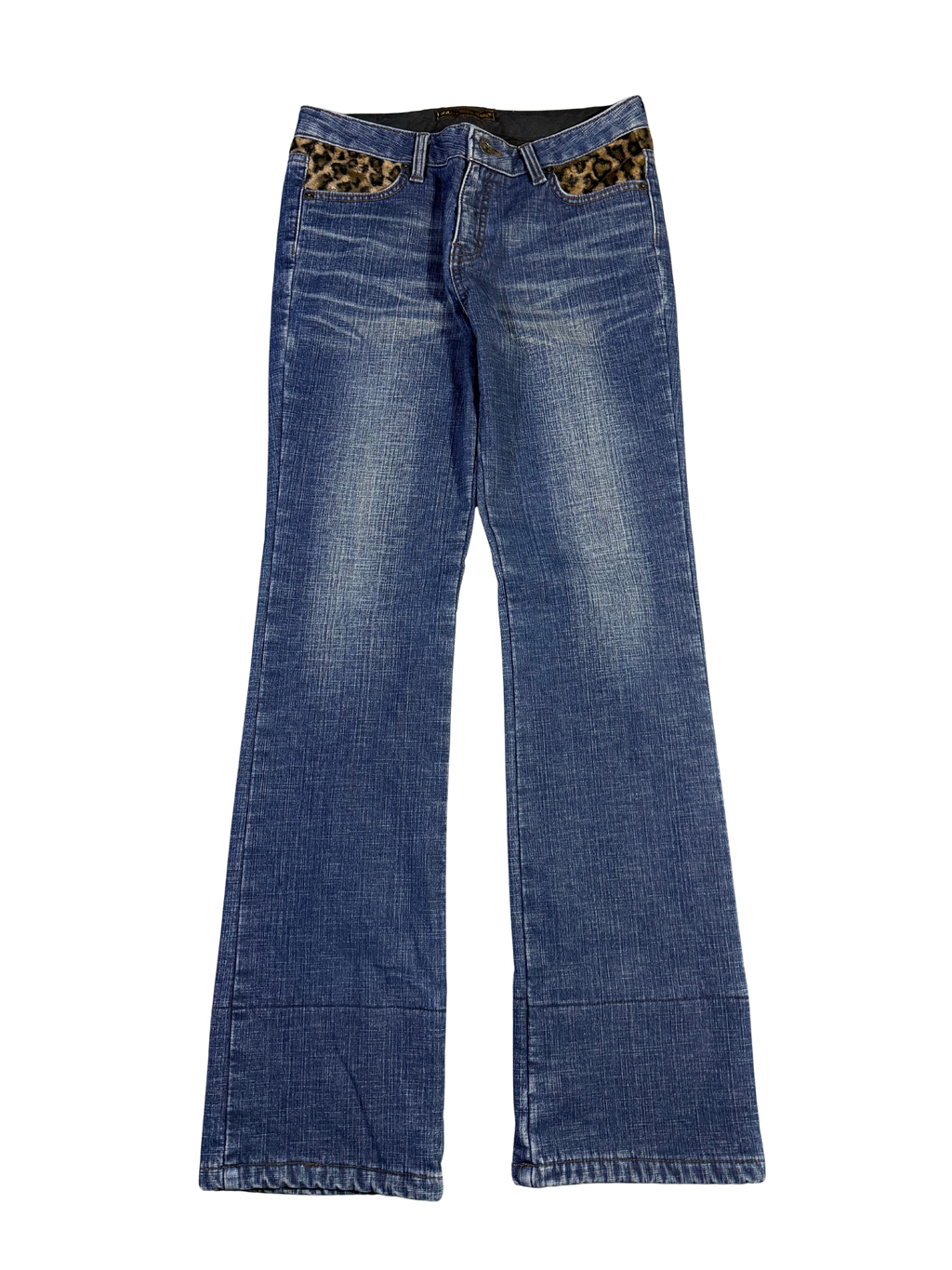 Leoparden Style Y2K Bootcut Jeans