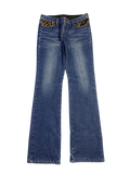 Leoparden Style Y2K Bootcut Jeans