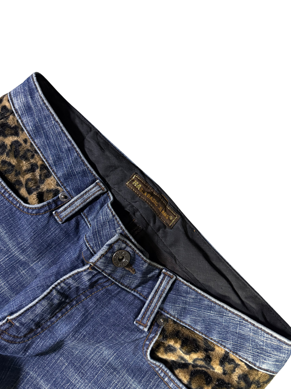 Leoparden Style Y2K Bootcut Jeans