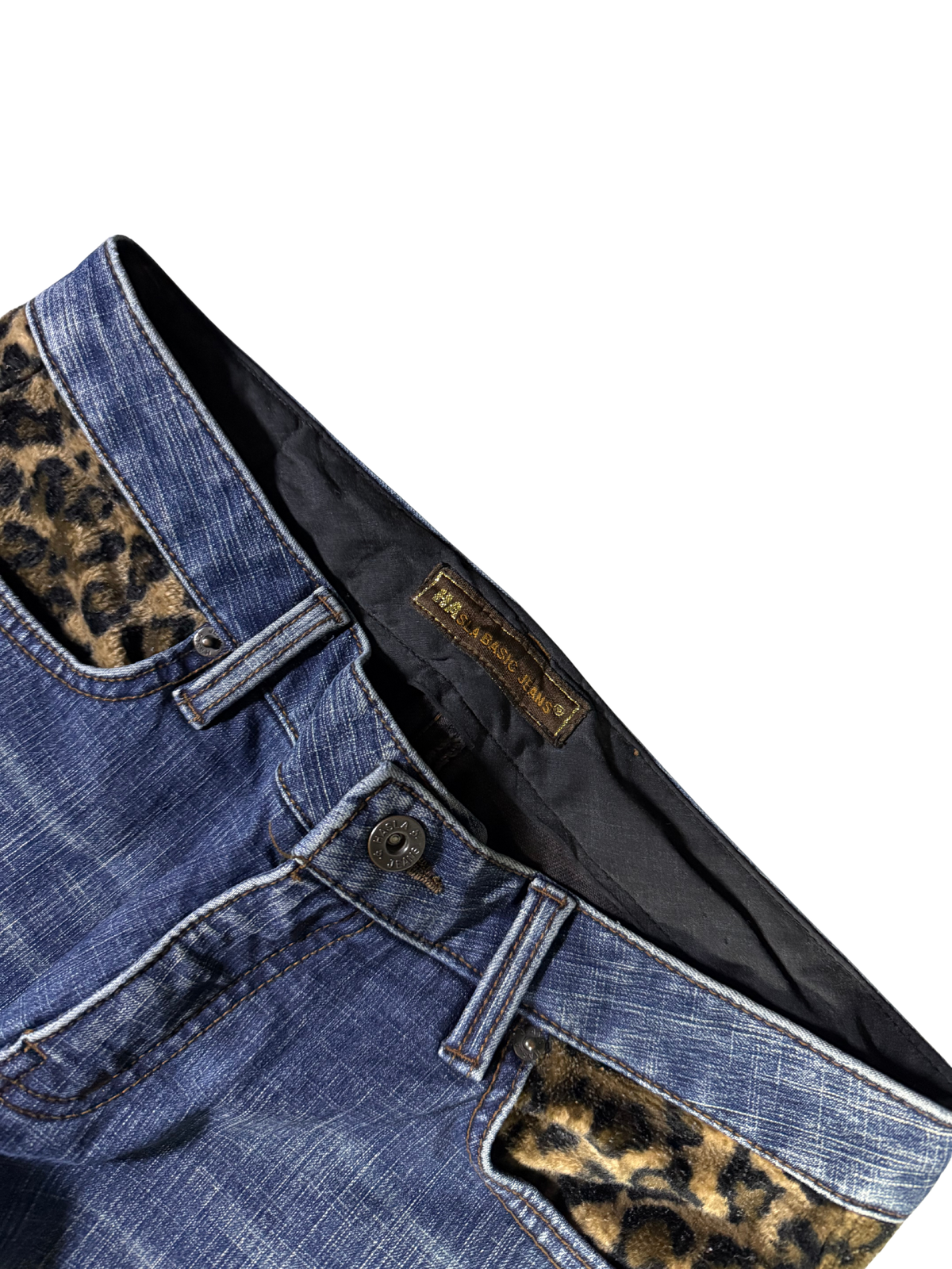 Leoparden Style Y2K Bootcut Jeans