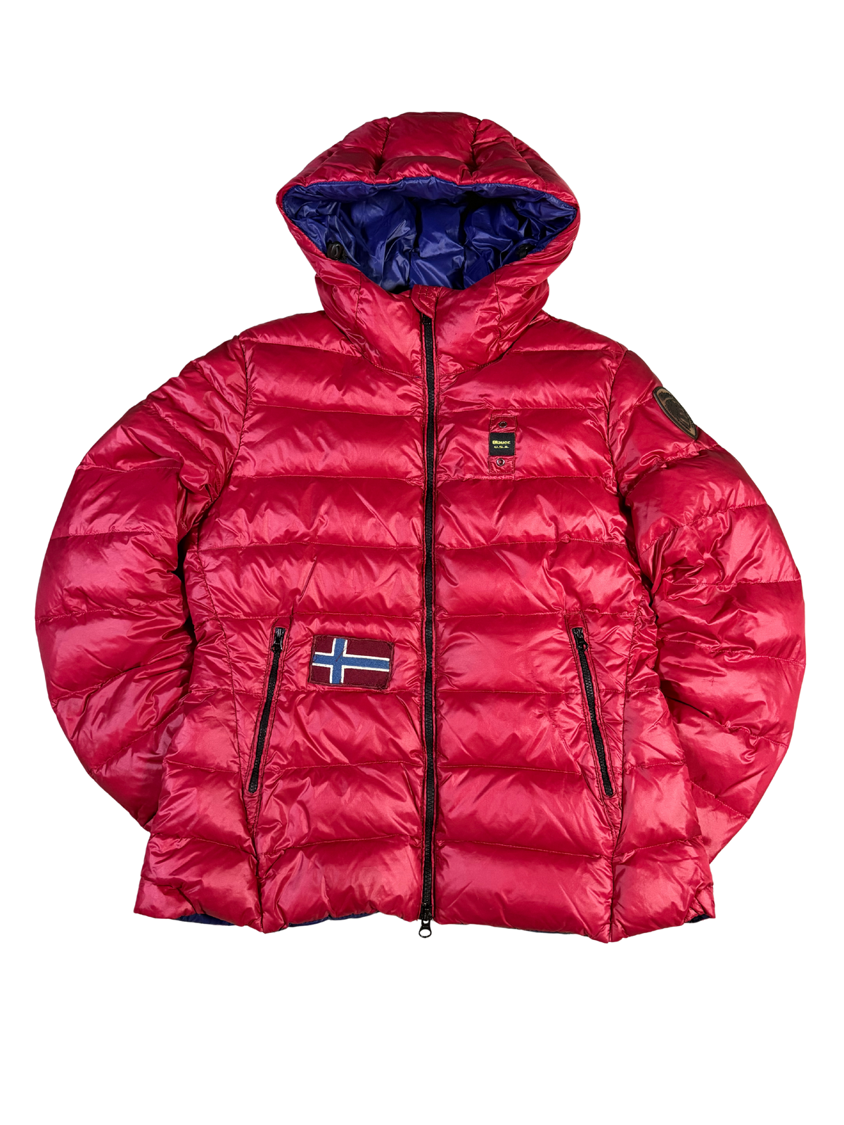 Blauer Jacke
