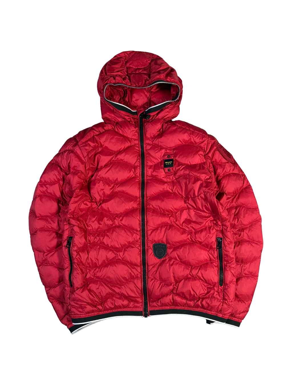 Blauer Jacke